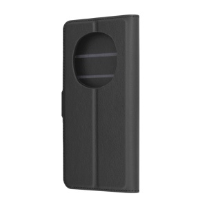 Husa pentru Honor Magic7 Pro tip Carte, cu Portofel Interior, Finisaje Premium, SKYDDAR Leather Wallet - Negru - Img 2