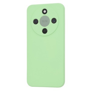 Husa pentru Honor Magic8 Lite, SKYDDAR INNOVATION, din Silicon Catifelat, SoftElegance, set cu sticker, Verde deschis - Img 3