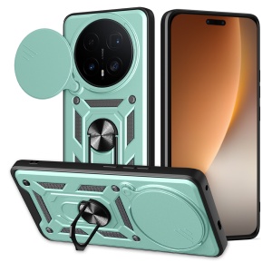 Husa pentru Honor Magic8 Pro, SKYDDAR INNOVATION, CamShield, Inel magnetic, set cu sticker, Verde