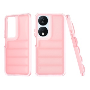 Husa pentru Honor X7b / 90 Smart / X7b 5G, anti soc, margini ridicate, design modern, set cu sticker, wave shield, Roz