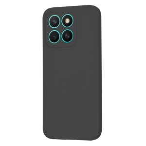 Husa pentru Honor X8c, SKYDDAR INNOVATION, SoftElegance din Silicon Catifelat, set cu sticker, Negru - Img 3