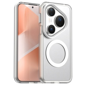 Husa pentru Huawei Pura 80 Pro, MagSafe, Antisoc, set cu sticker, CandyCase, Alb