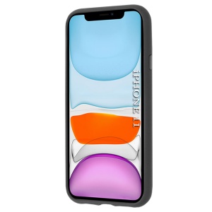 Husa pentru iPhone 11, SKYDDAR INNOVATION, Glinth cu Inel Rotativ 360° Magnetic, Negru, set cu sticker  - Img 9