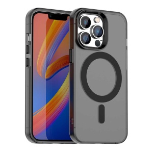 Husa pentru iPhone 13 Pro, MagSafe, Antisoc, set cu sticker, CandyCase, Negru