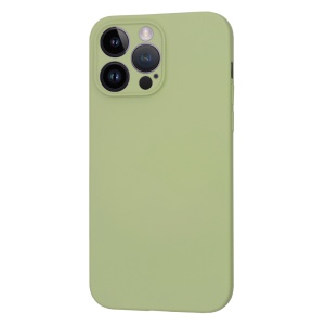 Husa pentru iPhone 14 Pro Max din Silicon Catifelat, Protectie Premium, Skyddar SoftElegance - Verde - Img 3
