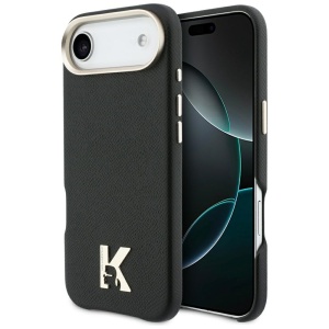 Husa pentru iPhone 17 Air, Hardcase Leather Khead MagSafe, Karl Lagerfeld, Negru
