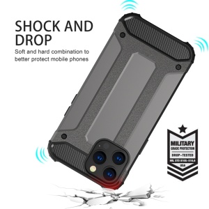 Husa pentru iPhone 17 Pro Max, SKYDDAR INNOVATION, Hybrid Armor, din Plastic Dur, Margini Cauciucate, Antisoc, Negru, set cu sticker  - Img 4
