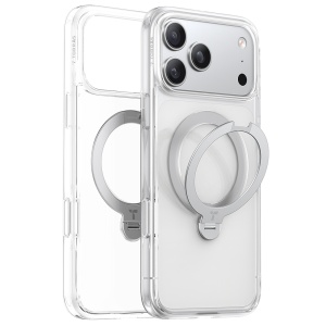 Husa pentru iPhone 17 Pro, Torras Ostand Spin MagSafe, Transparenta