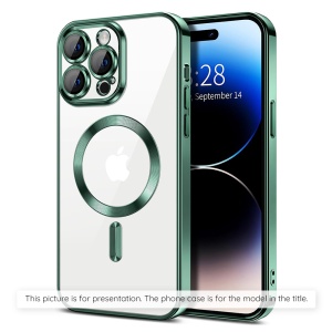 Husa pentru iPhone 17, SKYDDAR INNOVATION, Luxury Shield Magsafe, Protectie Antisoc, set cu sticker, Verde inchis