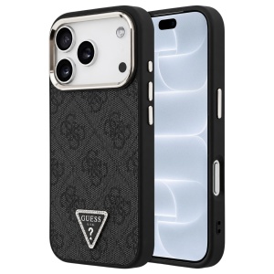 Husa pentru iPhone 18 Pro / iPhone 17 Pro - Guess Hardcase 4G Triangle Logo MagSafe (GUHMP18LP4GTDGMK) - Black