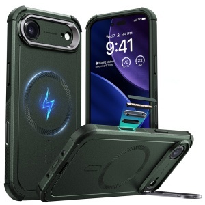Husa pentru iPhone Air, ESR Cyber Armor Kickstand, Verde