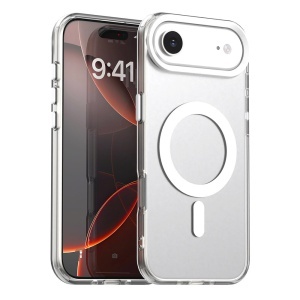 Husa pentru iPhone Air, MagSafe, Antisoc, set cu sticker, CandyCase, Alb