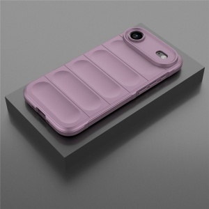 Husa pentru iPhone Air, SKYDDAR INNOVATION, Magic Shield, din Silicon Mat, set cu sticker, Mov - Img 5