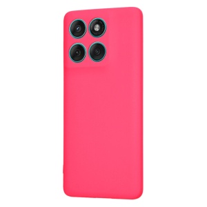 Husa pentru Motorola Edge 60 Fusion, SKYDDAR INNOVATION, din Silicon Catifelat, SoftElegance , Fucsia, set cu sticker - Img 3