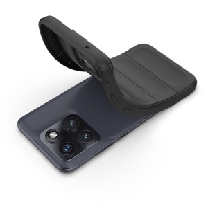 Husa pentru Motorola Edge 70 Fusion din Silicon Mat, Antisoc, set cu sticker, Magic Shield, Negru - Img 4