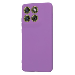 Husa pentru Motorola Edge 70, SKYDDAR INNOVATION, din Silicon Catifelat, SoftElegance, set cu sticker, Mov - Img 3