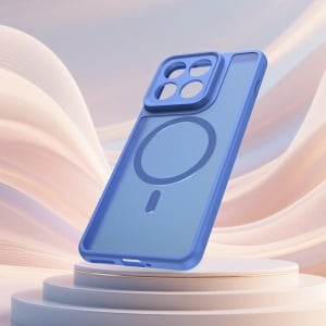 Husa pentru Motorola Edge 70, SKYDDAR INNOVATION, HaloFrost MagSafe II, Antisoc, set cu sticker, Albastru - Img 5