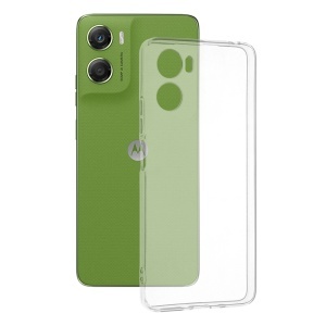 Husa pentru Motorola Moto G06, SKYDDAR INNOVATION, ClearGuard, din silicon transparent, set cu sticker, Transparenta
