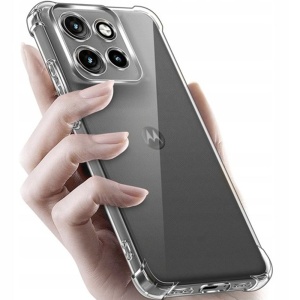 Husa pentru Motorola Moto G57 Power / Moto G67 Power, SKYDDAR INNOVATION, Shockproof Clear Silicone, Silicon Slim, set cu sticker, Transparenta - Img 4