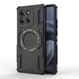 Husa pentru Motorola Moto G86 Power, SKYDDAR INOVATION, ArmorMag, Magsafe, set cu sticker, Negru