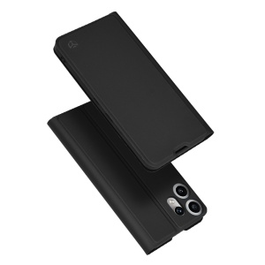Husa pentru Nothing CMF Phone 2 Pro, SKYDDAR INNOVATION, Magskin Book, tip Carte cu Portofel Interior, set cu sticker, Negru
