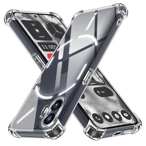 Husa pentru Nothing Phone (2) , SKYDDAR INNOVATION, Shockproof Clear din Silicon Slim, Transparenta, set cu sticker