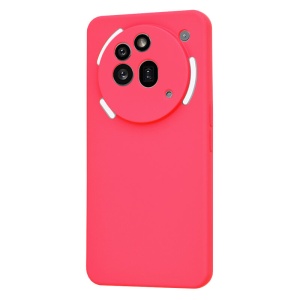 Husa pentru Nothing Phone (3a) Pro, SKYDDAR INNOVATION, SoftElegance din Silicon Catifelat, set cu sticker, Fucsia - Img 3
