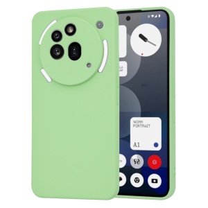 Husa pentru Nothing Phone (3a) Pro, SKYDDAR INNOVATION, SoftElegance din Silicon Catifelat, set cu sticker, Verde deschis - Img 1
