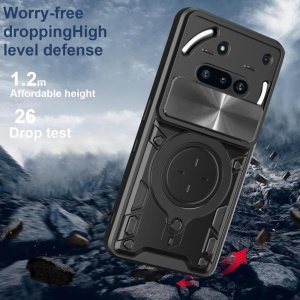 Husa pentru Nothing Phone (3a), SKYDDAR INNOVATION, SafeCover, Inel Magnetic, Protectie Camera, Roz auriu, set cu sticker - Img 7
