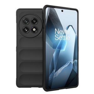 Husa pentru OnePlus 13, SKYDDAR INNOVATION, Magic Shield, din Silicon Mat, set cu sticker, Negru