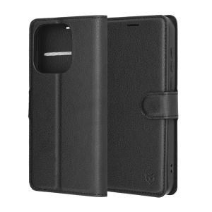 Husa pentru OnePlus 15, SKYDDAR INNOVATION, Leather Folio tip Carte, cu Portofel Interior, Finisaje Premium, set cu sticker, Negru - Img 7