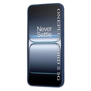 Husa pentru OnePlus Nord 5, SKYDDAR INNOVATION, din Silicon Catifelat, SoftElegance, set cu sticker, Bleumarin - Img 2
