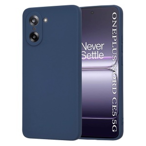 Husa pentru OnePlus Nord CE5, SKYDDAR INNOVATION, din Silicon Catifelat, SoftElegance, set cu sticker, Bleumarin