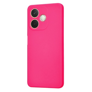 Husa pentru Oppo A5 Pro 5G, SKYDDAR INNOVATION, din Silicon Catifelat, SoftElegance , Fucsia, set cu sticker - Img 3