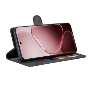 Husa pentru Oppo A6 Pro 5G, SKYDDAR INNOVATION, Diary Book, tip carte cu Portofel Interior, Antisoc, set cu sticker, Negru - Img 5