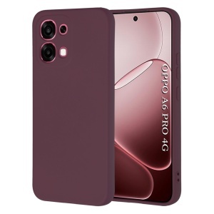 Husa pentru Oppo A6 Pro din Silicon Catifelat, Antisoc, set cu sticker, SoftElegance, Bordo