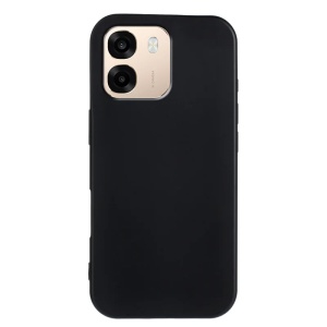 Husa pentru Oppo A6x 4G / 5G din Silicon Catifelat, Antisoc, set cu sticker, SoftElegance, Negru - Img 2