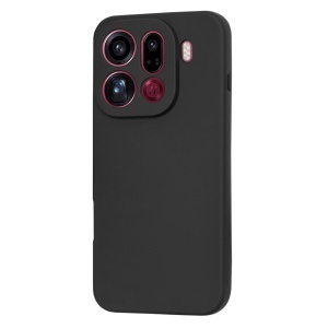 Husa pentru Oppo Find X9 Pro, SKYDDAR INNOVATION, din Silicon Catifelat, SoftElegance, set cu sticker, Negru - Img 3