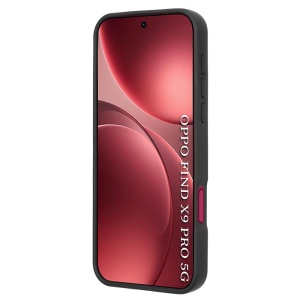 Husa pentru Oppo Find X9 Pro, SKYDDAR INNOVATION, Glinth cu Inel Rotativ 360° Magnetic, set cu sticker, Negru  - Img 6