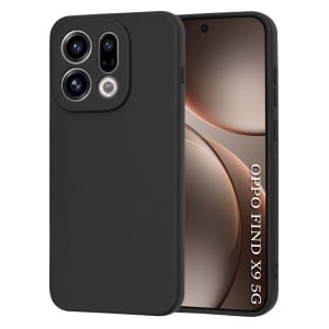 Husa pentru Oppo Find X9, SKYDDAR INNOVATION, din Silicon Catifelat, SoftElegance, set cu sticker, Negru
