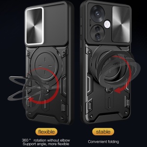 Husa pentru Oppo Reno13 Pro, SKYDDAR INNOVATION, SafeCover cu Inel Magnetic, Protectie Camera, set cu sticker, Negru - Img 6