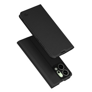 Husa pentru Oppo Reno14, SKYDDAR INNOVATION, Magskin Book, tip Carte cu Portofel Interior, set cu sticker, Negru