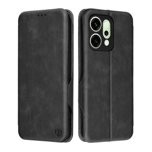 Husa pentru Oppo Reno14, SKYDDAR INNOVATION, Safe Wallet tip carte din Piele Ecologica, Suport Carduri, Inchidere Magnetica, set cu sticker, Negru