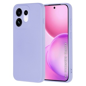 Husa pentru Oppo Reno16 din Silicon Catifelat, Antisoc, set cu sticker, SoftElegance, Violet