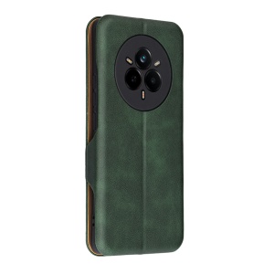 Husa pentru Realme 14 Pro, SKYDDAR INNOVATION, Pocket Safe, tip carte din Piele Ecologica, Suport Carduri, Inchidere Magnetica, set cu sticker, Verde - Img 2