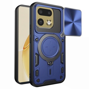 Husa pentru Realme 16 Pro+, Inel Magnetic, Protectie Camera, set cu sticker, CamGuard Pro, Albastru