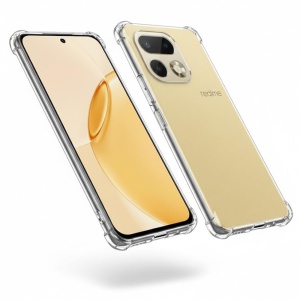 Husa pentru Realme 16 Pro+, SKYDDAR INNOVATION, Shockproof Clear Silicone, Silicon Slim, set cu sticker, Transparenta - Img 2