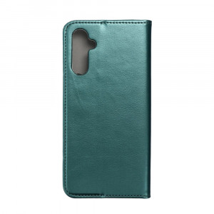 Husa pentru Samsung Galaxy A14 5G tip carte, Skyddar Smart Magnet - Verde inchis - Img 2