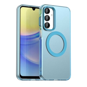 Husa pentru Samsung Galaxy A16 4G / Galaxy A16 5G, MagSafe, Antisoc, set cu sticker, CandyCase, Albastru