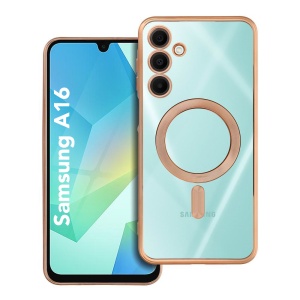 Husa pentru Samsung Galaxy A16 cu Magsafe integrat, Antisoc, Luxury Shield, Auriu